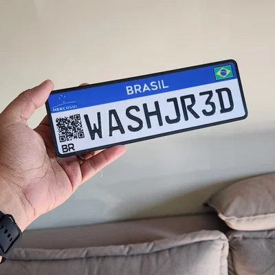 Bảng nền phong cách Mercosul Brasil