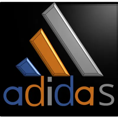 Biểu tượng Adidas 3D cao 8.6cm