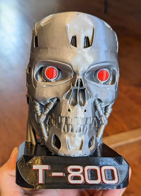 Tượng bán thân Terminator T-800 với màu sắc nổi bật - Image 3