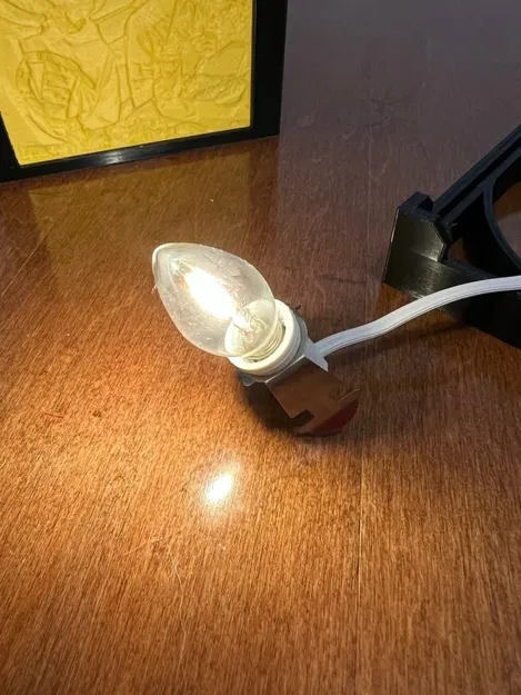 Đèn Lithophane hình lục giác với bóng LED C7 và phích cắm AC - Image 4