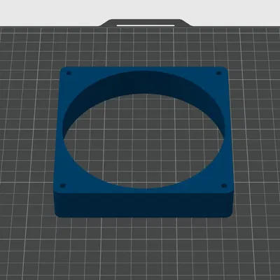 Khối chèn quạt 120mm với độ sâu 25mm