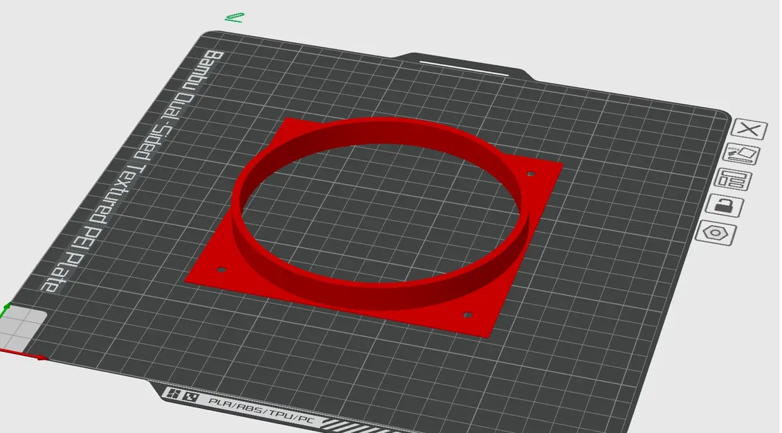 Vòng chuyển đổi quạt cho tủ hút khí thải 127mm - Image 1