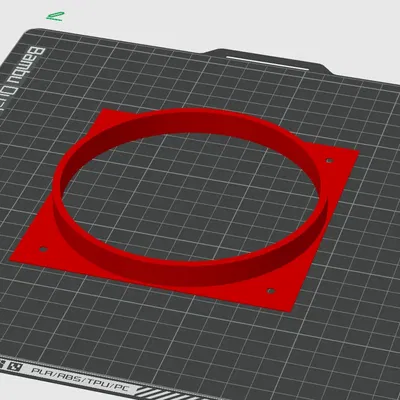 Vòng chuyển đổi quạt cho tủ hút khí thải 127mm