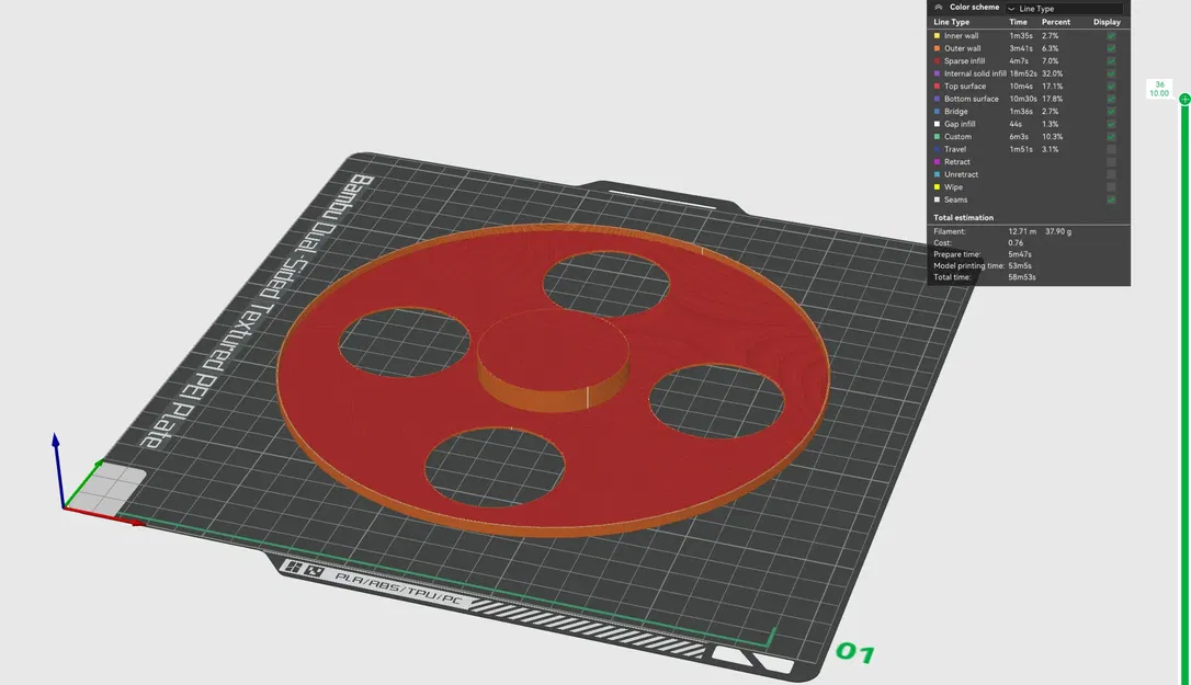 Nhẫn chuyển đổi cuộn filament JAYO 1.1KG bằng bìa cứng - Image 3