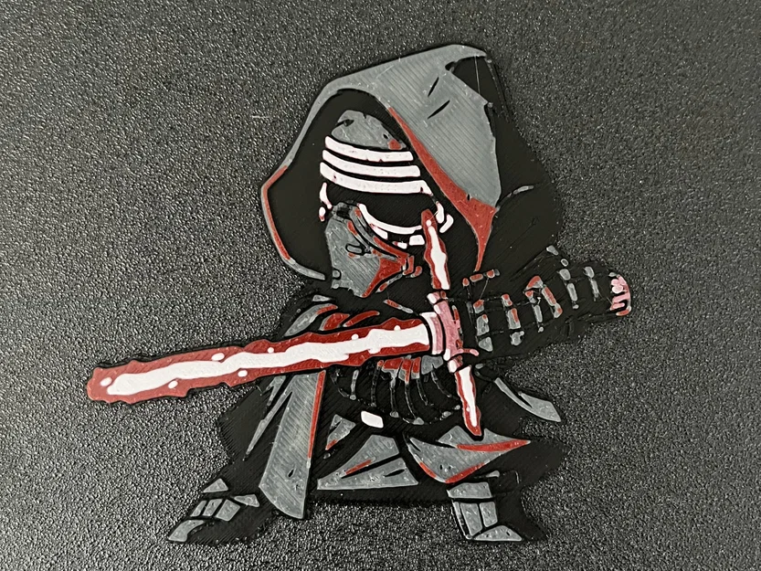 Mô hình Kylo Ren in filament với màu sắc đa dạng - Image 1