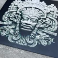Khắc chạm phong cách Aztec với màu sắc đa dạng - Thumbnail 2