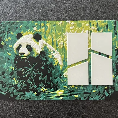 Nắp hộp công cụ Bambu Panda với kỹ thuật sơn filament