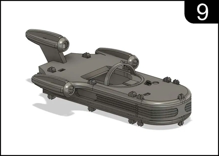Mô hình Landspeeder từ Star Wars cho máy in 3D - Image 16