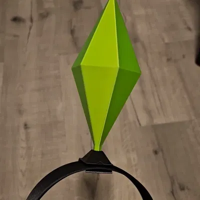 Kẹp đầu băng đô Plumbob trong Sims nhẹ và chắc chắn