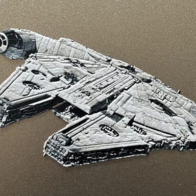 Nhà phi hành Millennium Falcon in filament đa màu