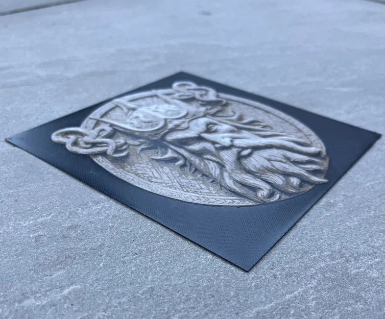 Khắc gỗ phong cách Viking với màu sắc filament - Image 2