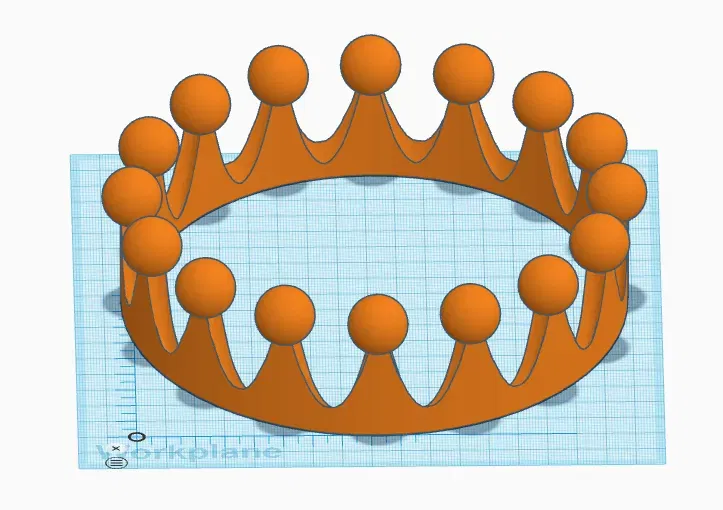 Vương miện cơ bản thiết kế trong TinkerCAD - Image 1