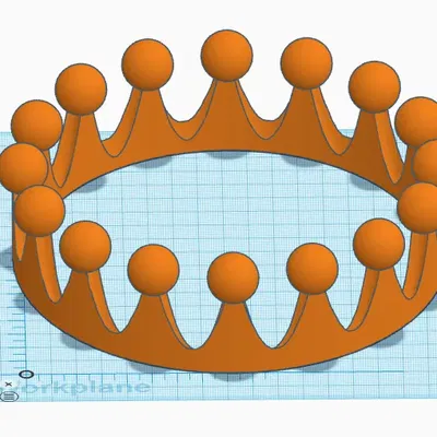 Vương miện cơ bản thiết kế trong TinkerCAD