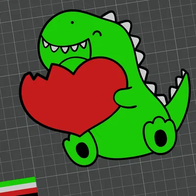 Mô hình khủng long nhiều màu sắc cho in 3D