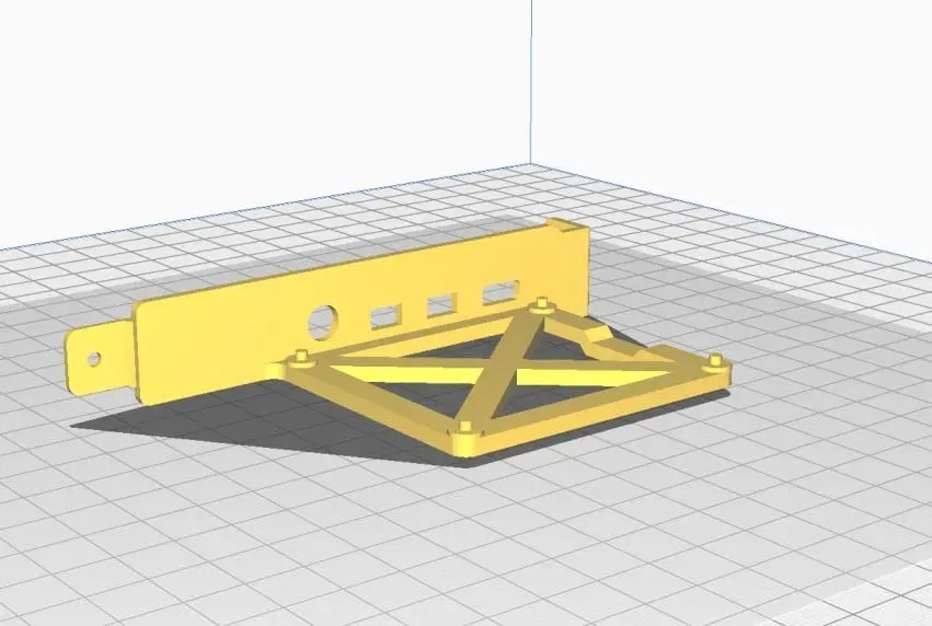 Giá đỡ gắn thẳng đứng PCI cho Raspberry Pi 4 - Image 1