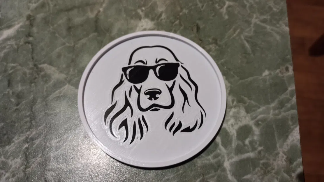 Đế lót ly cocker spaniel với chân đế - Image 2