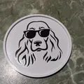 Đế lót ly cocker spaniel với chân đế - Thumbnail 2