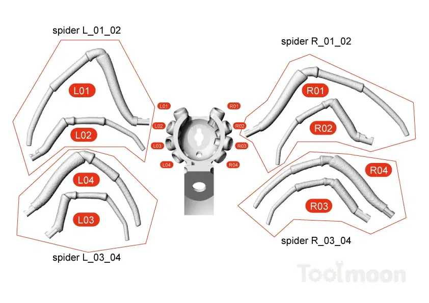 Đèn bàn và đèn tường hình nhện lớn - Image 6