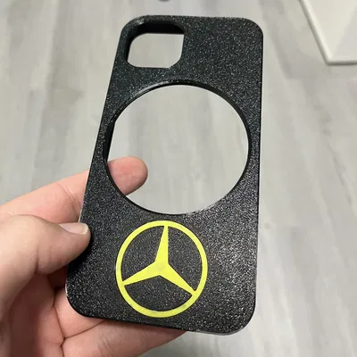 Ốp lưng iPhone 13 có logo Mercedes tương thích MagSafe