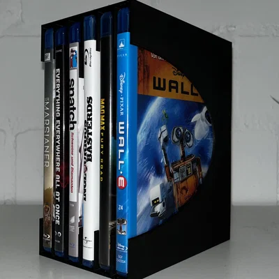 Giá đỡ Blu-ray cho 6 hộp với chiều rộng tối đa 13 mm