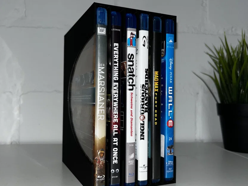 Giá đỡ Blu-ray cho 6 hộp với chiều rộng tối đa 13 mm - Image 2