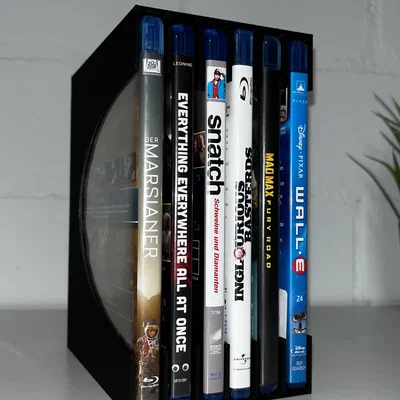 Giá đỡ Blu-ray cho 6 hộp với chiều rộng tối đa 13 mm