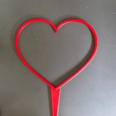 Giá đỡ cây trồng hình trái tim in 3D