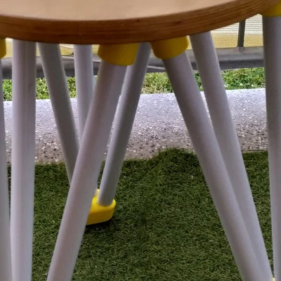 Ghế Hocker Ikea với ống PVC 25mm cho DIY