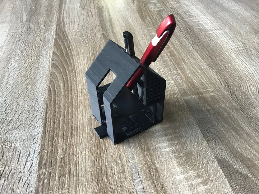 Giá đỡ bút hình tòa nhà kiến trúc - Image 1