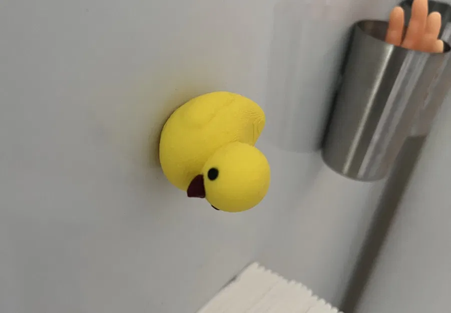 Nam châm tủ lạnh hình vịt cao su - Image 1