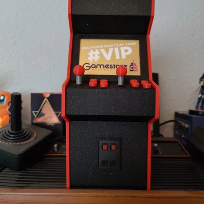 Giá đỡ thẻ quà tặng kiểu tủ arcade 3D