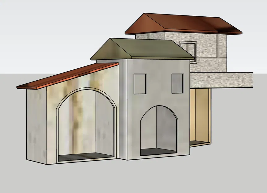 Nhà thờ Giáng sinh GT 28 thiết kế bằng SKETCHUP - Image 2