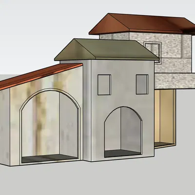 Nhà thờ Giáng sinh GT 28 thiết kế bằng SKETCHUP