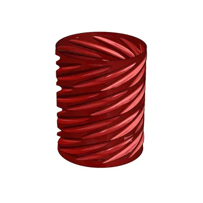 Bình hoa có các đường lõm độc đáo