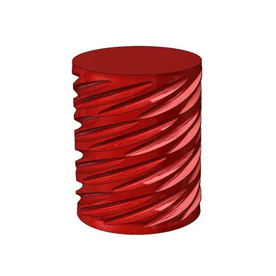 Bình hoa có các đường lõm độc đáo