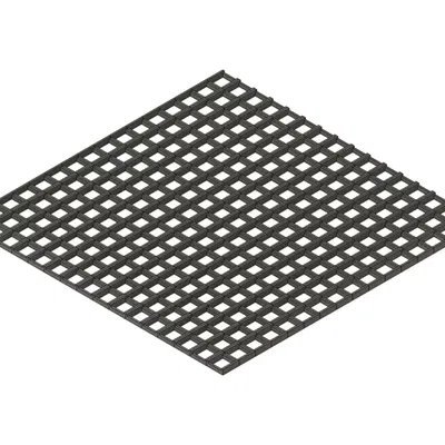 Mô hình lưới LED 16x16 với không gian cho linh kiện