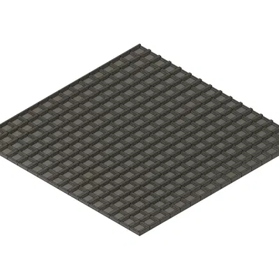 Mô hình lưới LED 16x16 với không gian cho linh kiện