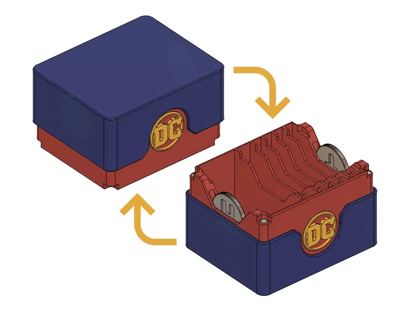 Hộp đựng trò chơi xây dựng bài DC gọn nhẹ - Image 1