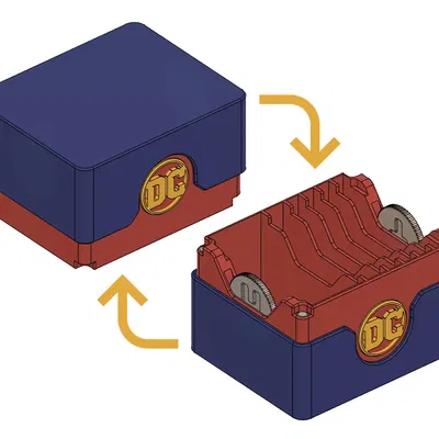 Hộp đựng trò chơi xây dựng bài DC gọn nhẹ