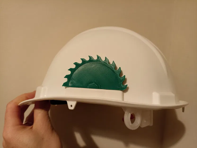 Trang trí mũ bảo hộ hình lưỡi cưa tròn - Image 1