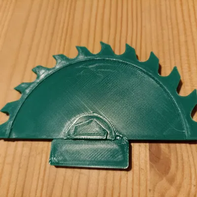 Trang trí mũ bảo hộ hình lưỡi cưa tròn