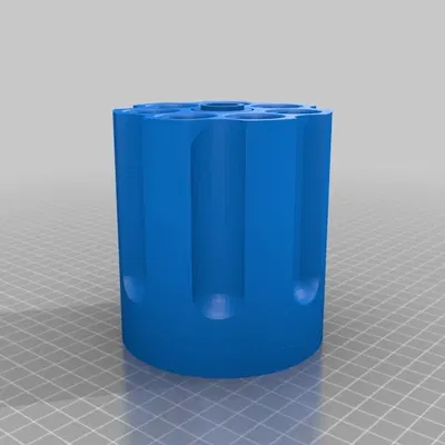 Giá đỡ bút hình súng lục xoay