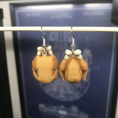 Bông tai gà tây hài hước cho lễ Tạ ơn