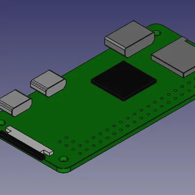 Mô hình Raspberry Pi Zero W chính xác với thước kẹp