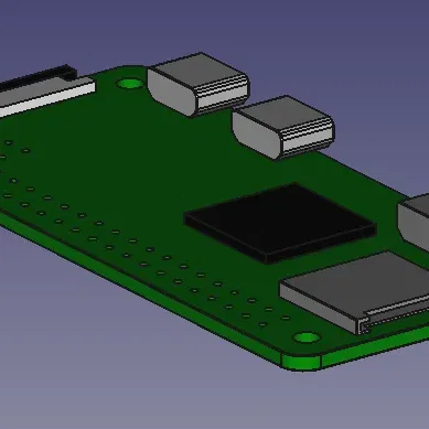 Mô hình Raspberry Pi Zero W chính xác với thước kẹp