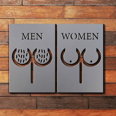 Biểu tượng nhà vệ sinh sáng tạo