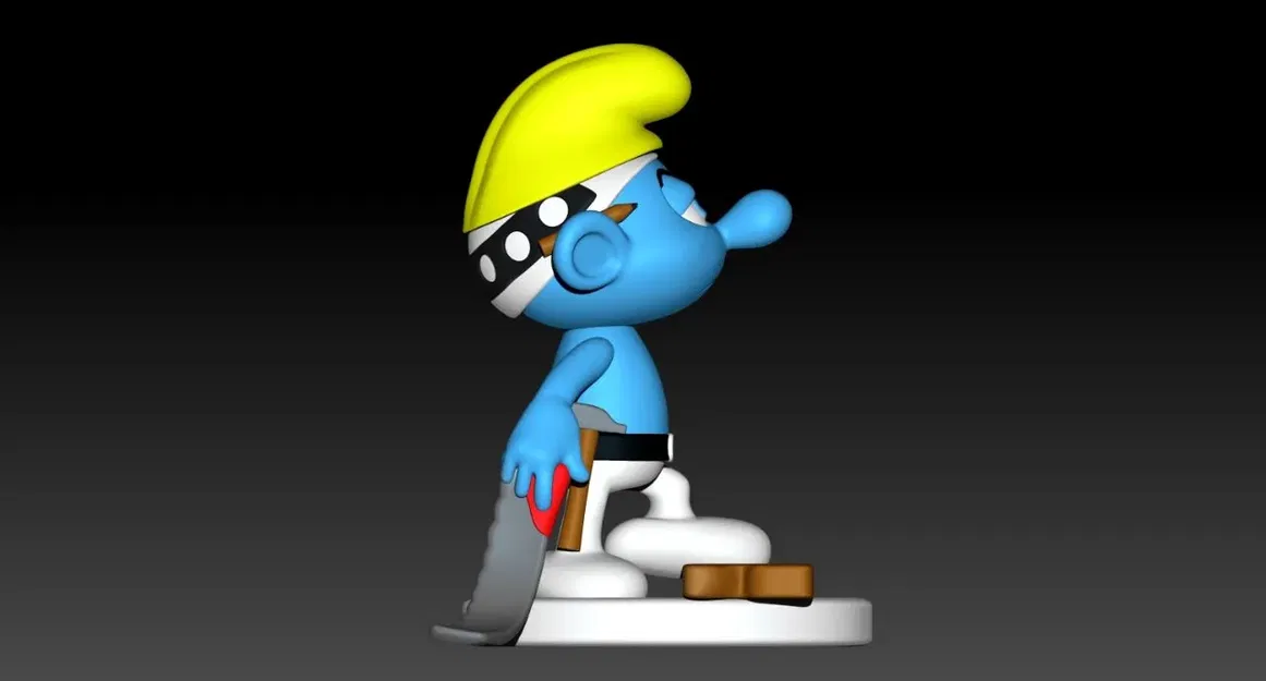 Nhân vật Smurf thợ mộc độc đáo - Image 5