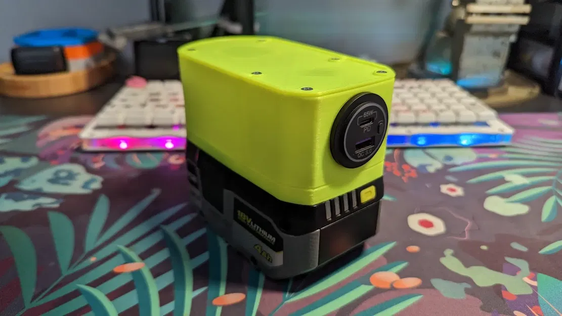 Bộ chuyển đổi pin Ryobi - Ngân hàng năng lượng USB - Image 1