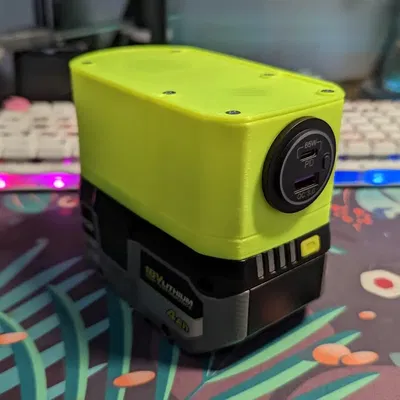 Bộ chuyển đổi pin Ryobi - Ngân hàng năng lượng USB