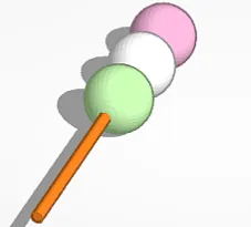 Giá đỡ cây sanshoku dango dễ thương - Image 1